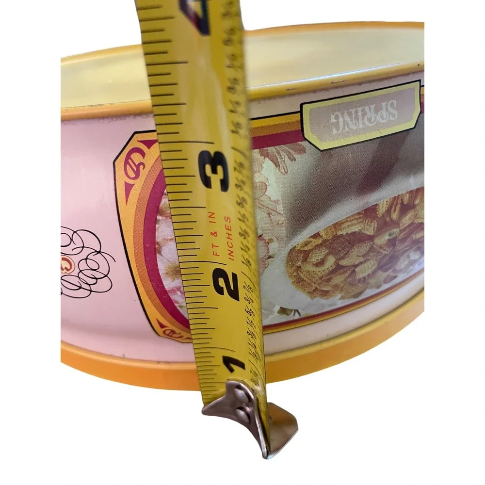 1980 Chex Party Mix‎ Tin Canister Collectible Retro Kitchen Decor